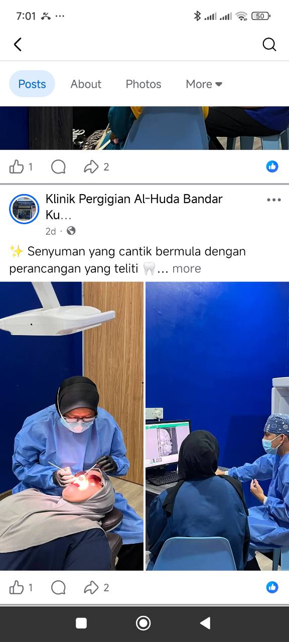 Pemeriksaan dan konsultasi pergigian di Klinik Al-Huda